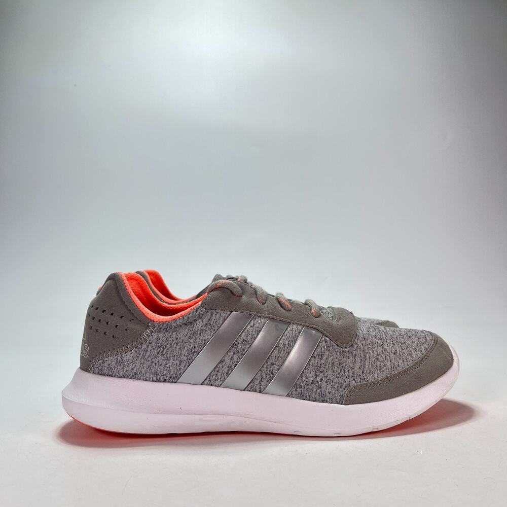 adidas Element Refresh Heather Grey Coral Running Shoes S78815 Women's Size 9.5